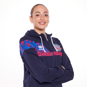 Felpa blu donna con trama