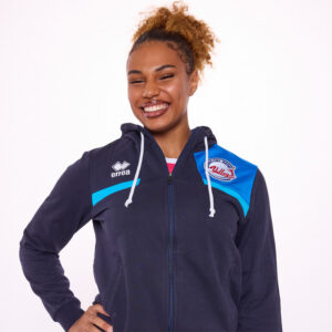 Felpa blu uomo con dettaglio azzurro